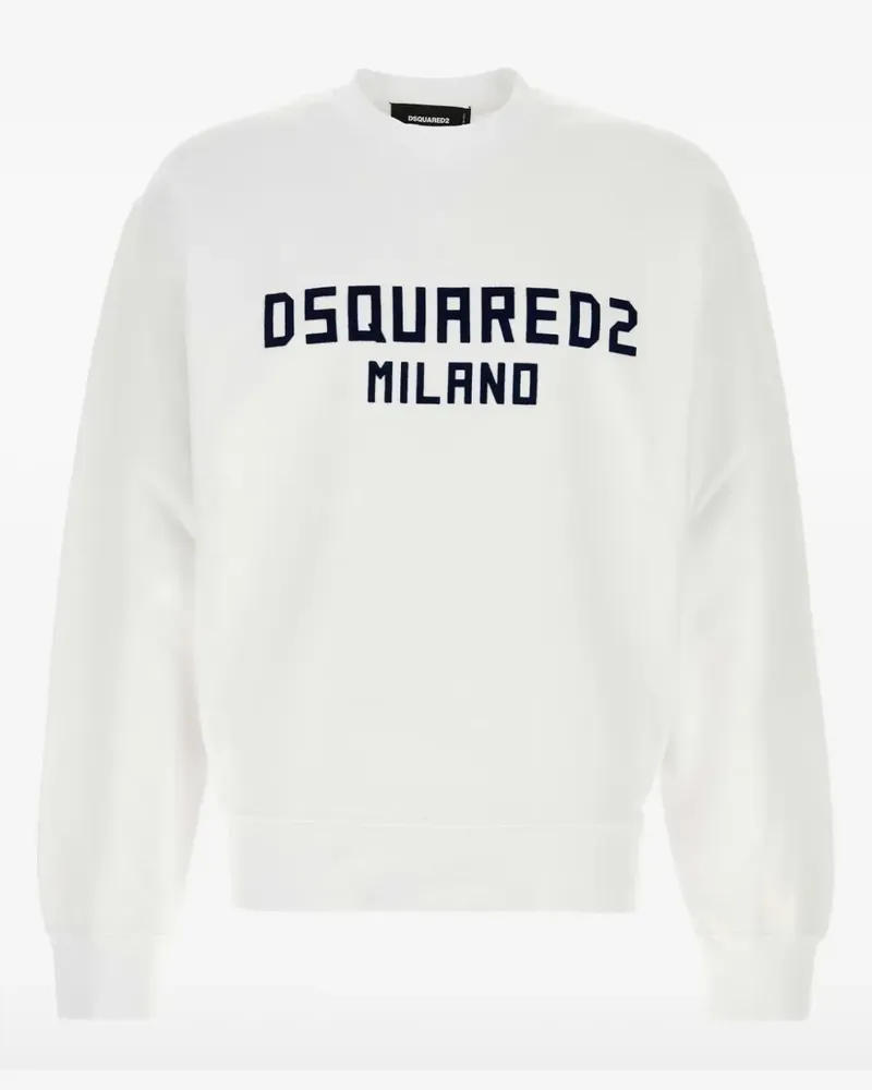 Dsquared2 Sweatshirt mit Logo-Print - Weiß Weiß