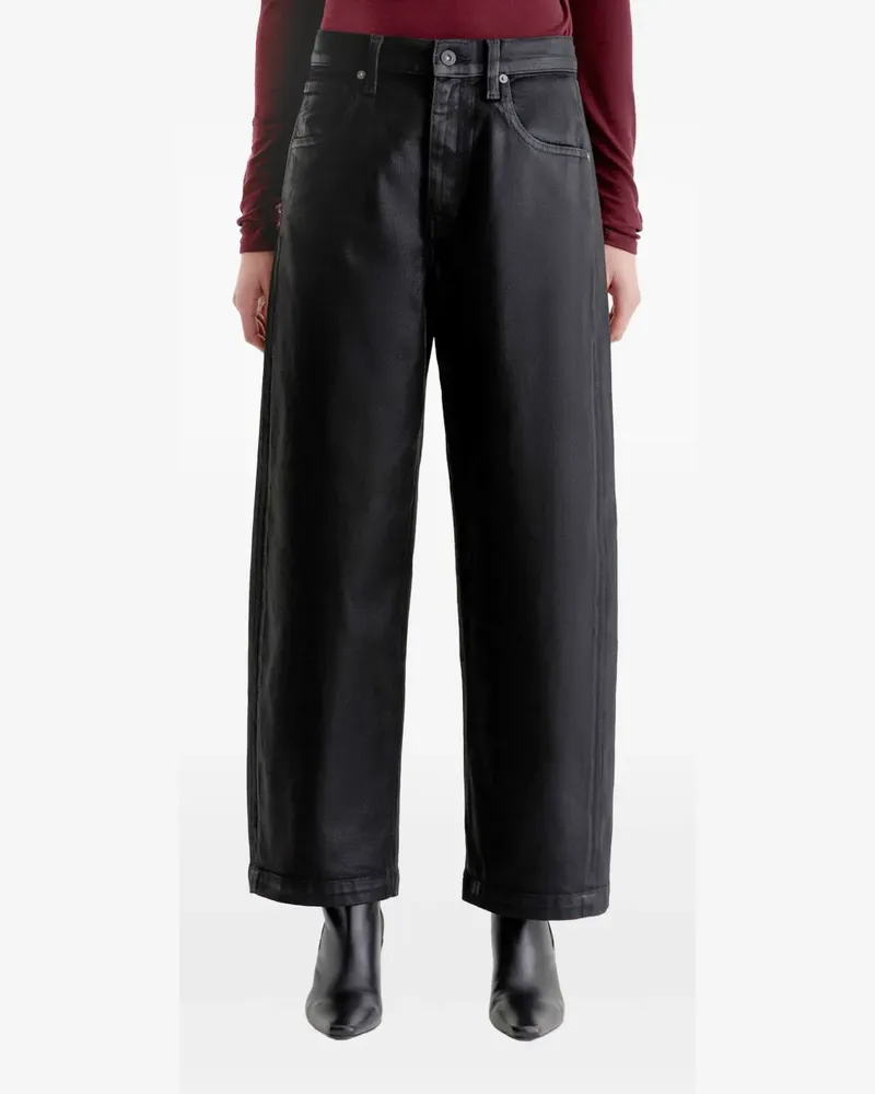 Adriano Goldschmied Hattie Five-Pocket-Jeans mit Gürtelschlaufen - Schwarz Schwarz