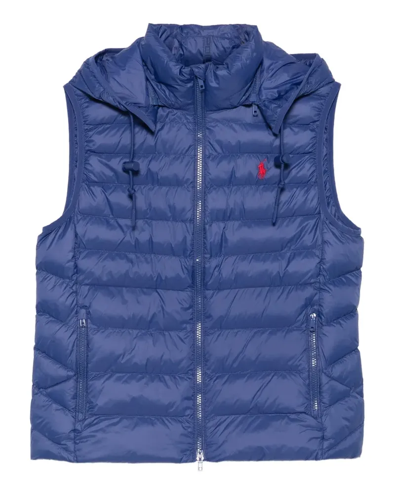 Ralph Lauren Gesteppte Kapuzenweste - Blau Blau