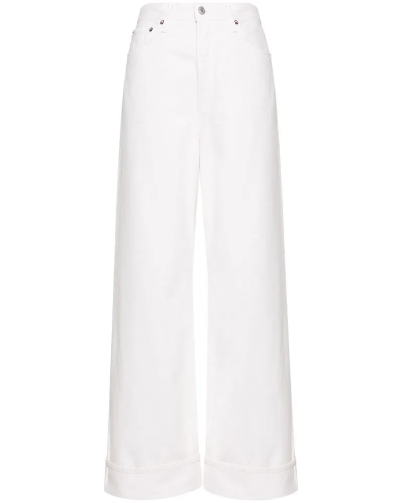 AGOLDE Weite Dame High-Rise-Jeans - Nude Nude