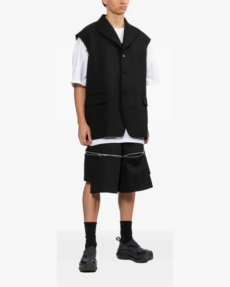 Comme des Garçons wool waistcoat - Schwarz Schwarz