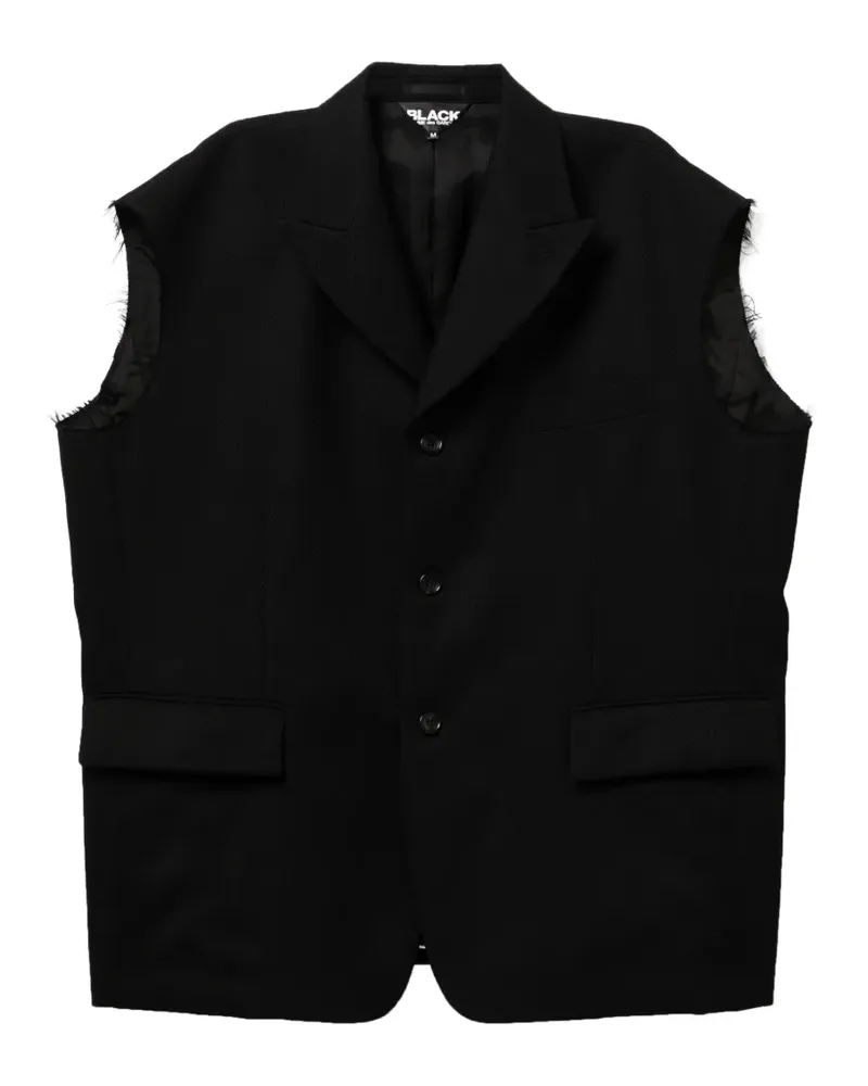 Comme des Garçons Weste im Deconstructed-Look - Schwarz Schwarz