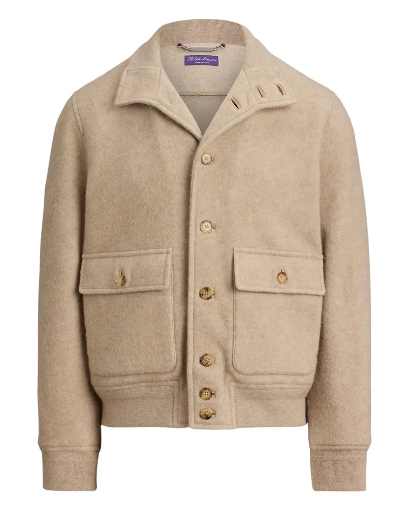 Ralph Lauren Cardigan mit Fleece-Tasche - Nude Nude