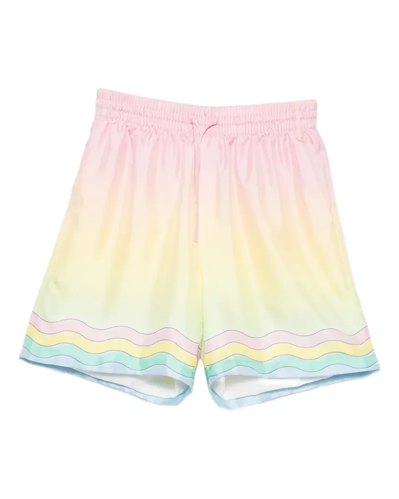 Casablanca Paris Shorts mit Wellen-Print - Gelb Gelb