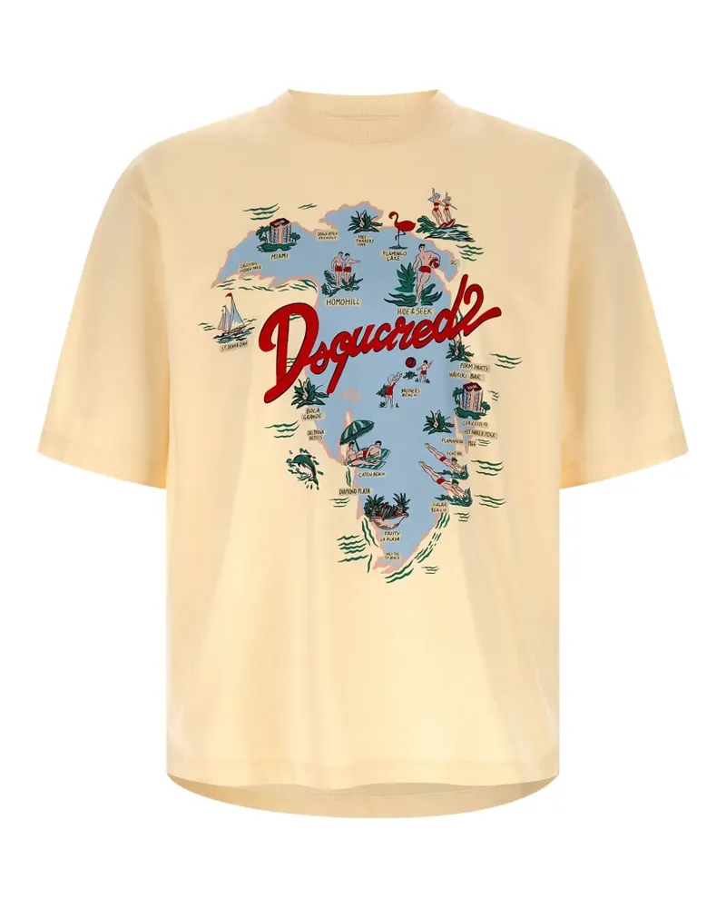 Dsquared2 T-Shirt mit Print - Nude Nude