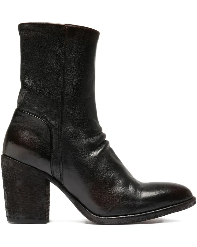 Officine Creative Italia Sevan Stiefel mit Reißverschlussdetail - Schwarz Schwarz