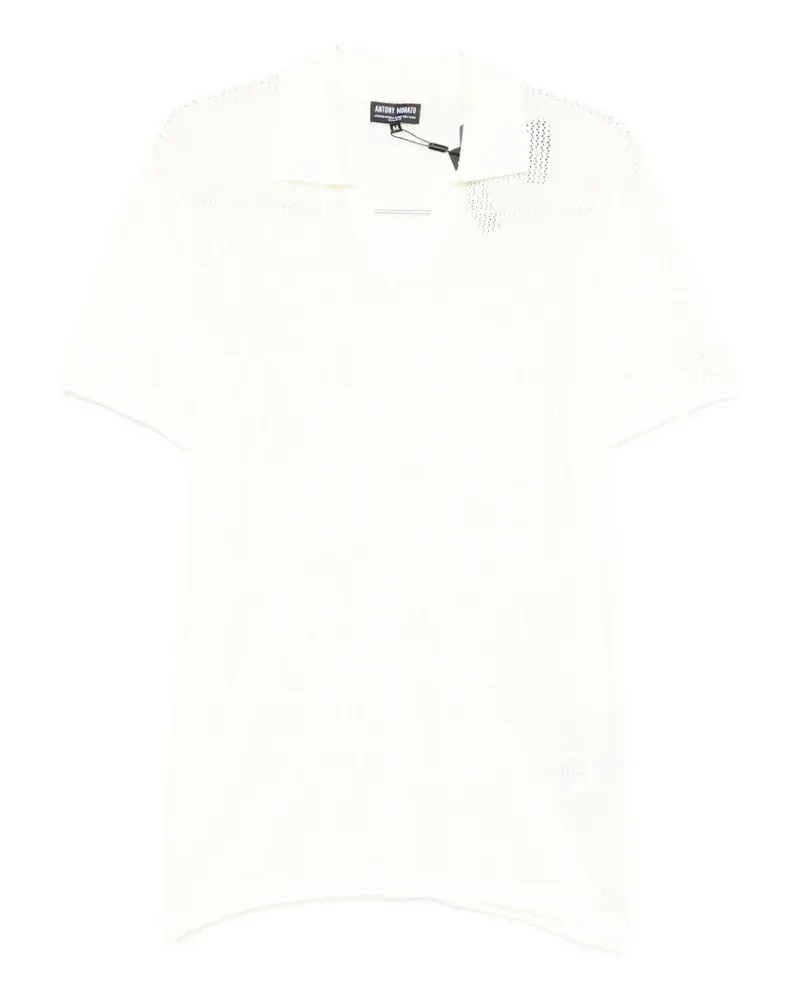 Antony Morato V-neck knit T-shirt - Weiß Weiß