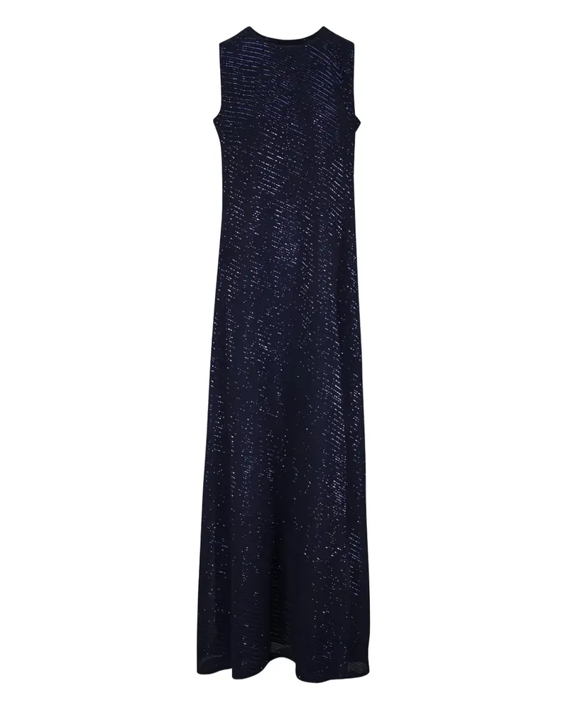 Akris sleeveless maxi dress - Blau Blau