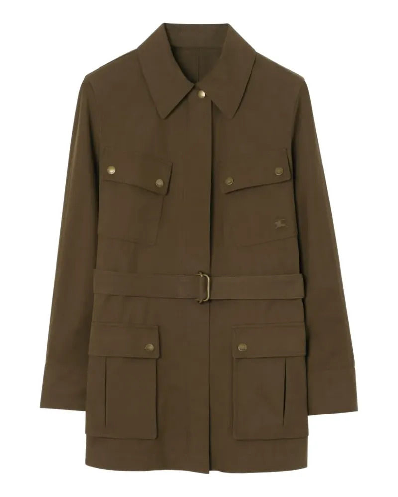 Burberry Gabardine-Safari-Jacke - Braun Braun