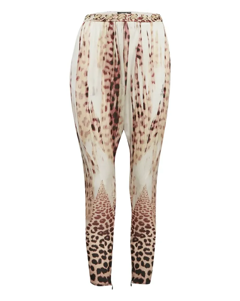 Just Cavalli Pre-owned Jogginghose mit Leoparden-Print - Nude Nude