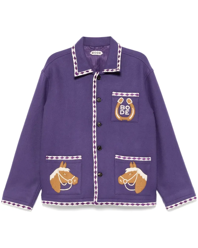BODE Jacke mit Bronco-Applikation - Violett Violett