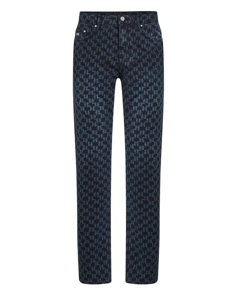 Karl Lagerfeld Jeans mit durchgehendem Monogramm-Print - Blau Blau