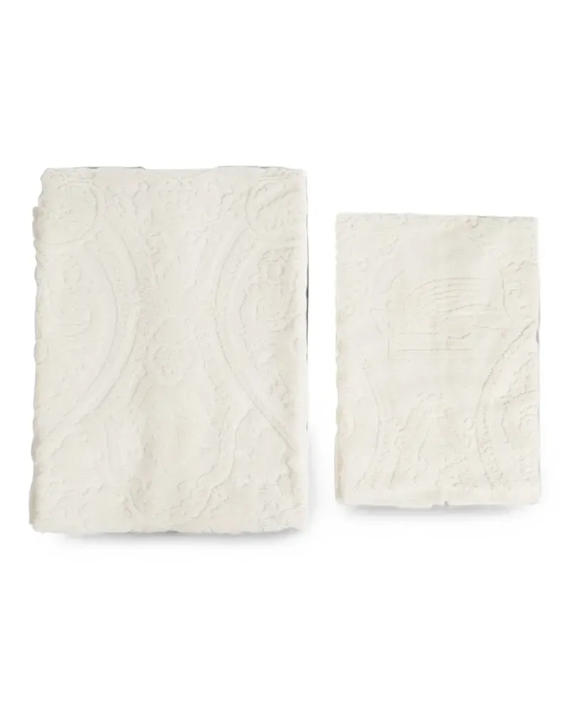 Etro Paisley-jacquard towels set (set of two set) - Nude Nude