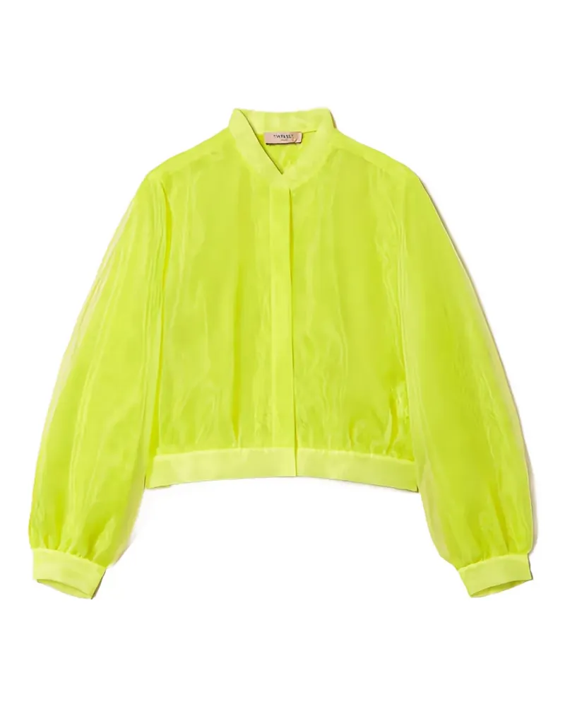 Twin-Set organza bomber jacket - Grün Grün