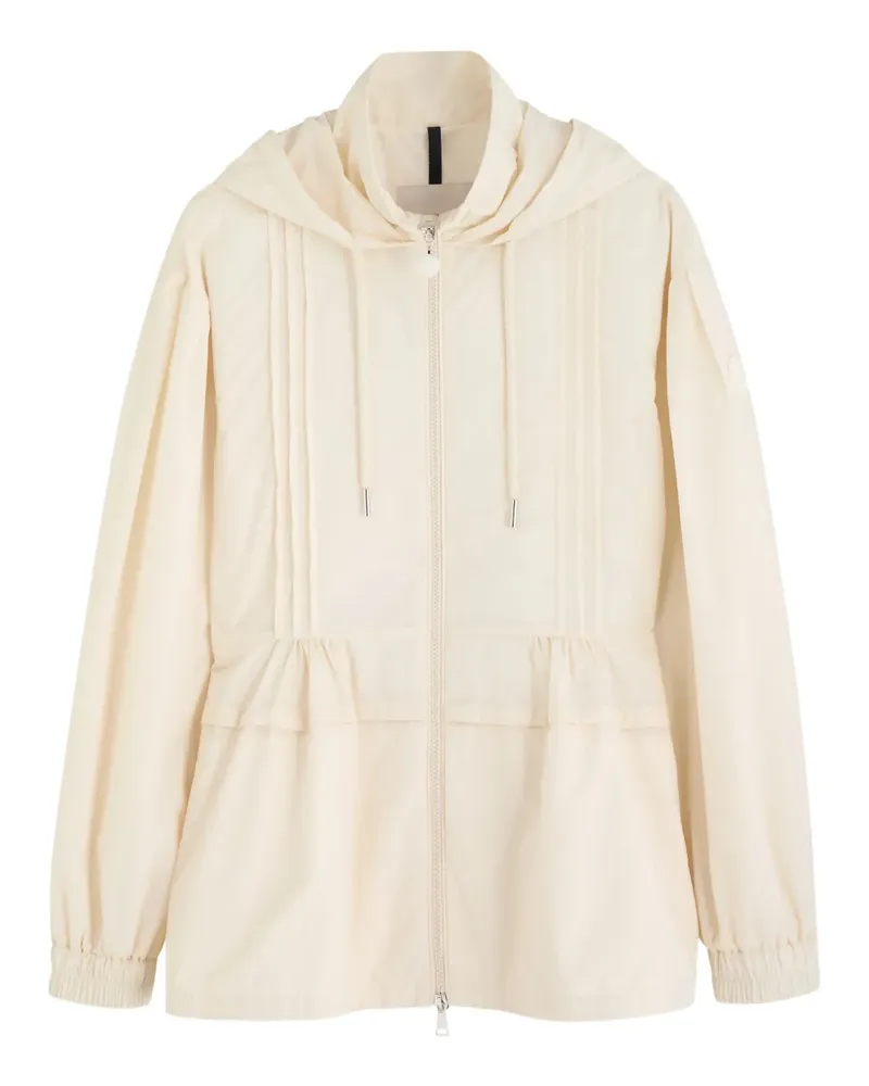 Moncler Plissierte Kapuzenjacke - Nude Nude