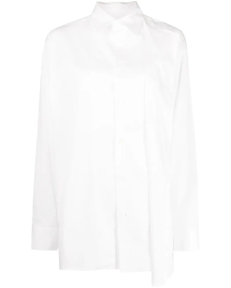 Yohji Yamamoto Langärmeliges Hemd - Weiß Weiß