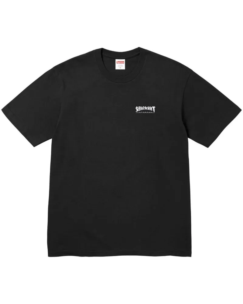 Supreme Being x Thrasher Cross "Black" T-Shirt - Schwarz Schwarz