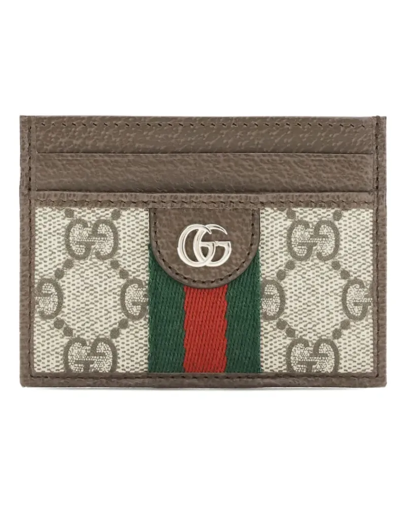 Gucci Ophidia GG Supreme card holder - Nude Nude