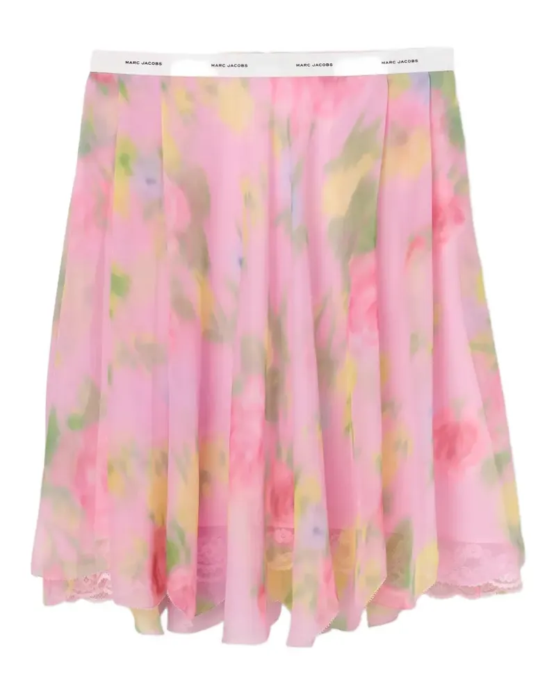 Marc Jacobs Minirock mit Blumenprint - Rosa Rosa