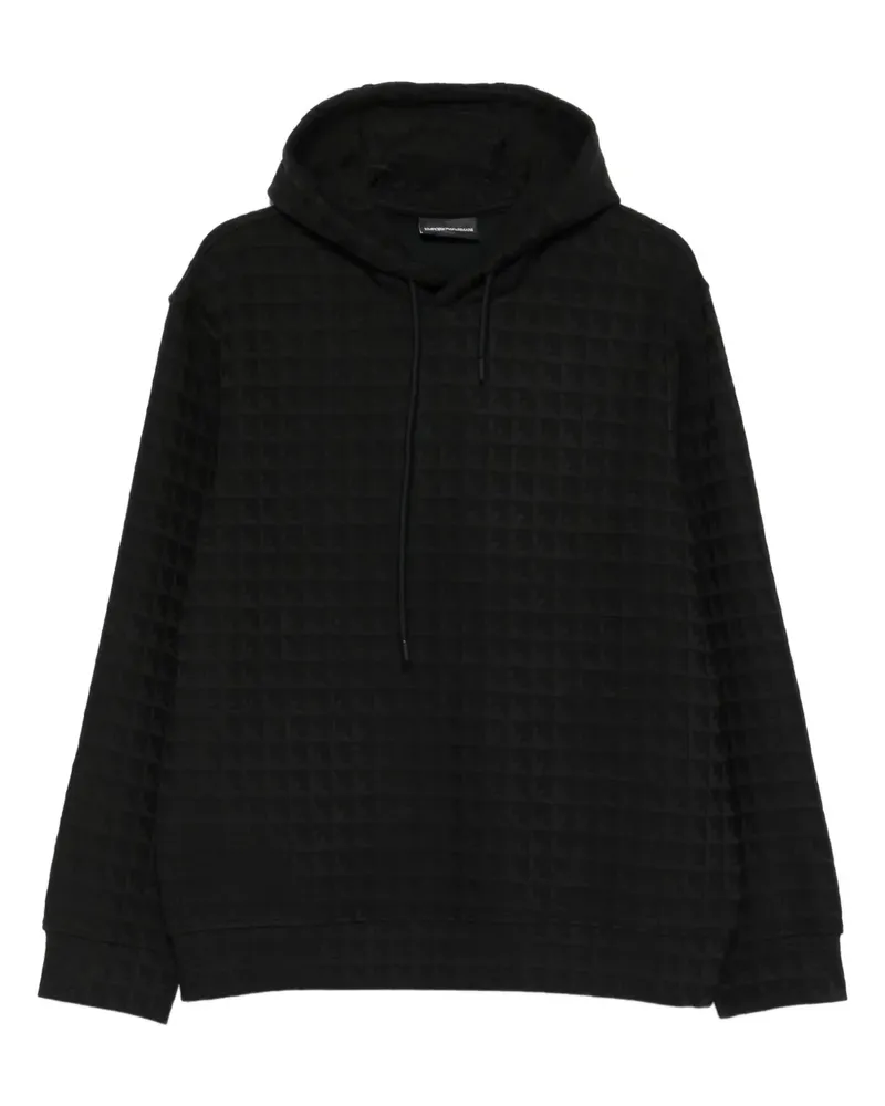 Emporio Armani Gesteppter Hoodie - Schwarz Schwarz