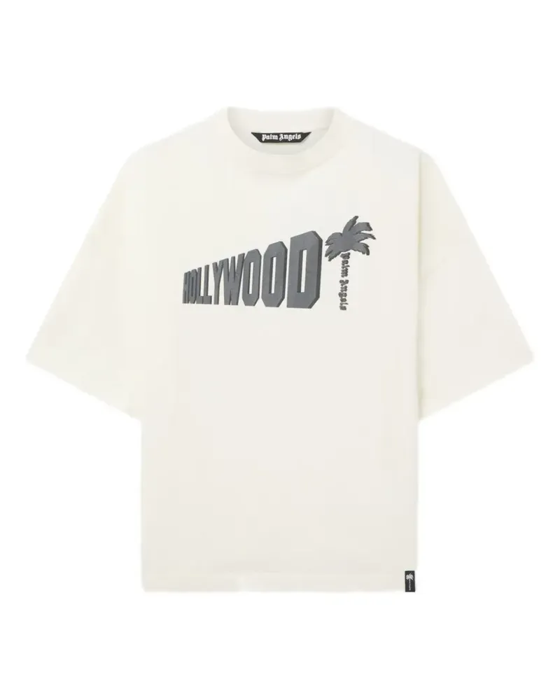 Palm Angels Sunset Blvd T-Shirt mit Print - Nude Nude