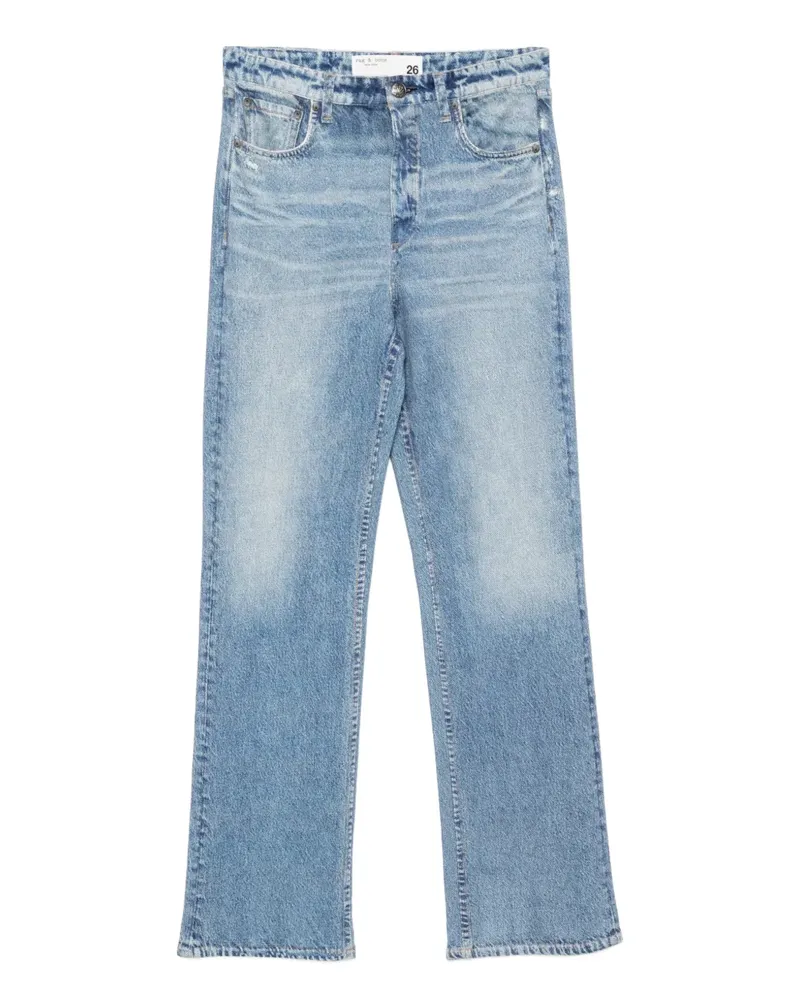 Rag & Bone Gerade Miramar Shea Hose - Blau Blau