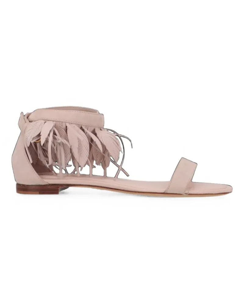 TOD'S Sandalen mit Federn - Rosa Rosa