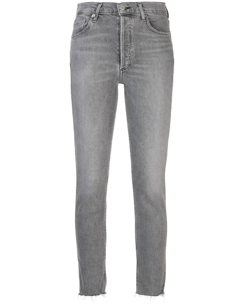 AGOLDE Hoch sitzende 'Nico' Jeans - Grau Grau