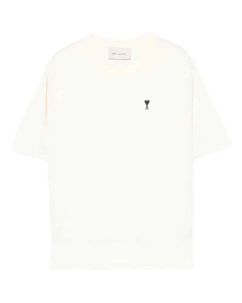 AMI Paris T-Shirt mit Ami de Coeur-Print - Nude Nude
