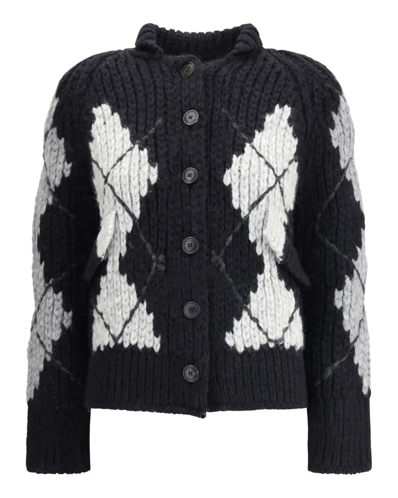 Ermanno Scervino Cardigan mit Argyle-Muster - Schwarz Schwarz