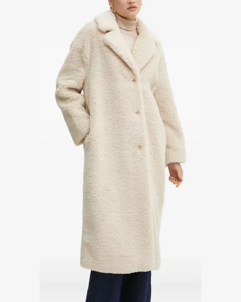 Guess buttoned collared coat - Nude Nude