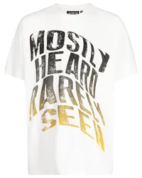 Mostly Heard Rarely Seen Faded Warped T-Shirt Weiß