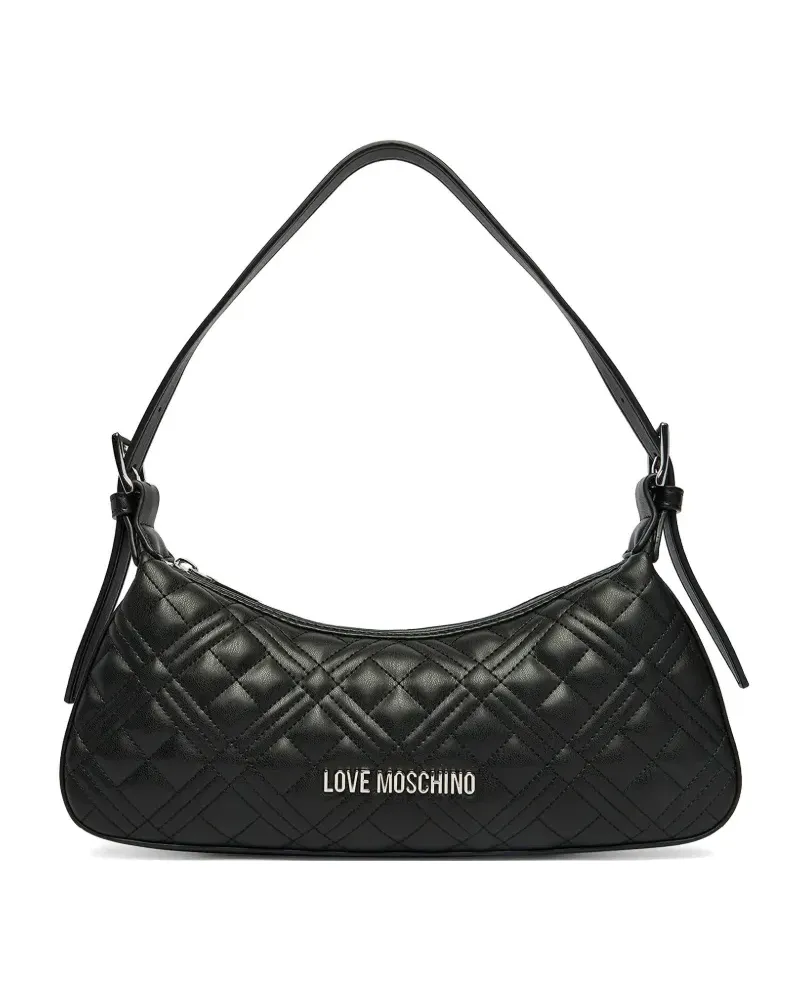 Moschino logo-detail quilted bag - Schwarz Schwarz