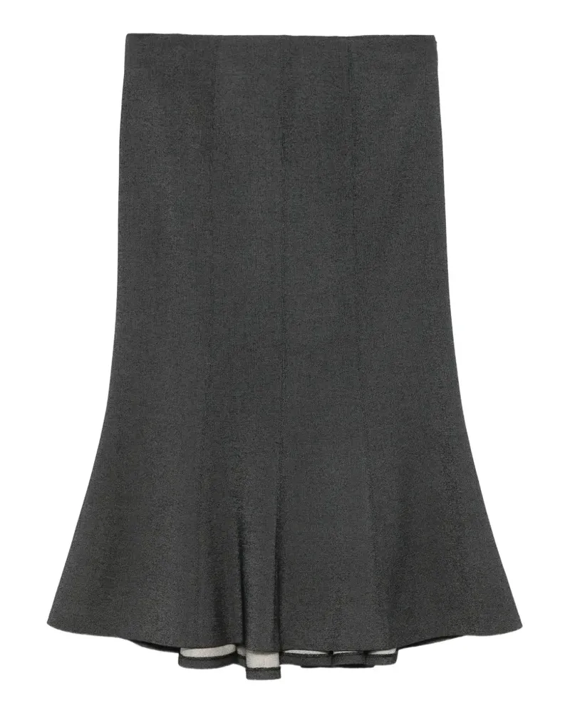 Alberta Ferretti Midirock mit Reißverschluss - Grau Grau