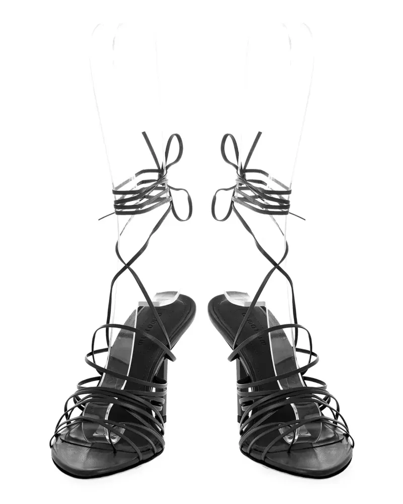 ARMARIUM Brooke Sandalen mit Schnürung - Schwarz Schwarz