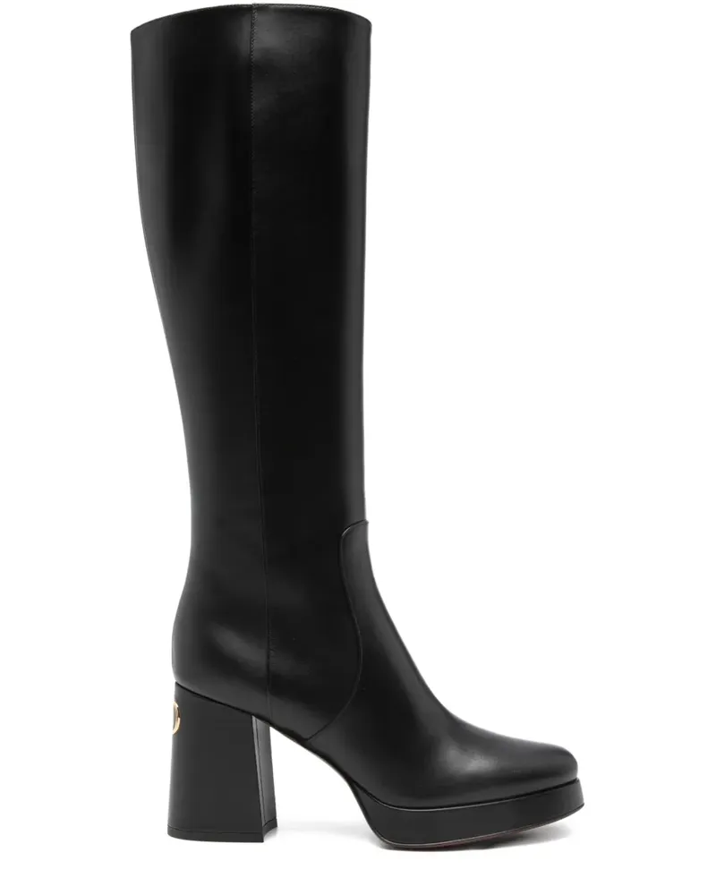 Valentino Garavani 90mm Fawcette boots - Schwarz Schwarz