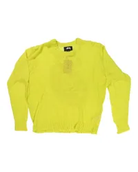 Stüssy semi-sheer knitted Pullover Gelb