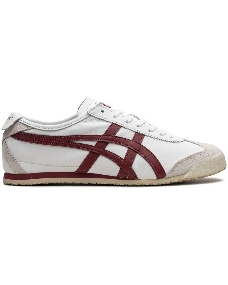 Onitsuka Tiger Mexico 66 White Burgundy Sneakers - Weiß Weiß