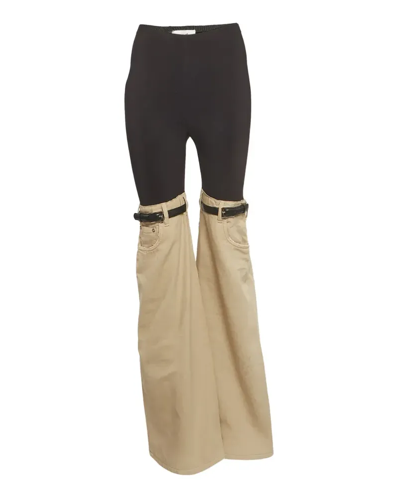 COPERNI wide-leg panelled trousers - Nude Nude