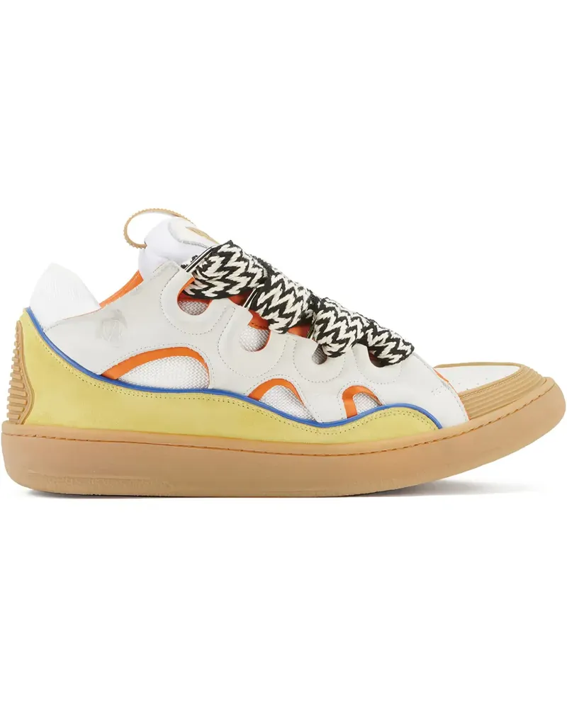 Lanvin Curb Beige Clair Sneakers - Weiß Weiß