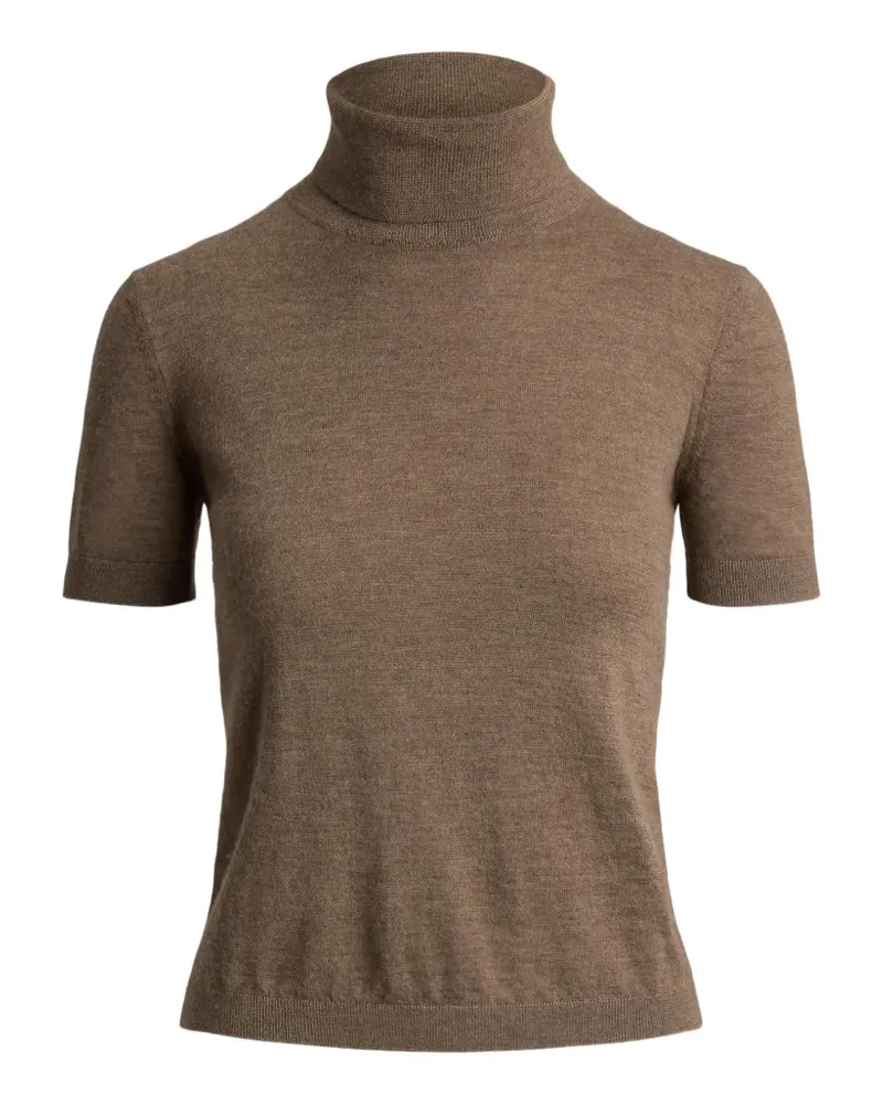 Ralph Lauren Kurzärmeliger Rollkragenpullover - Braun Braun