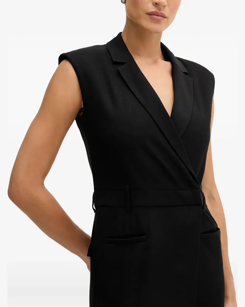 Sisley sleeveless tailored jumpsuit - Schwarz Schwarz