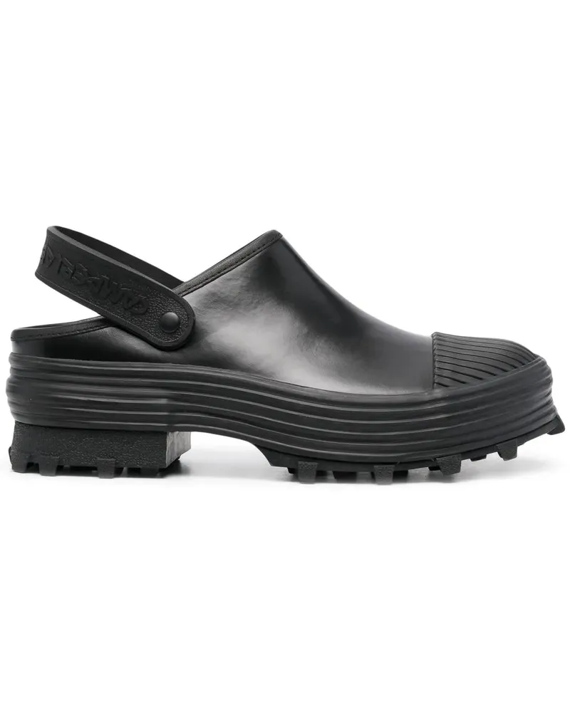 Camper Mules mit Logo-Riemen - Schwarz Schwarz