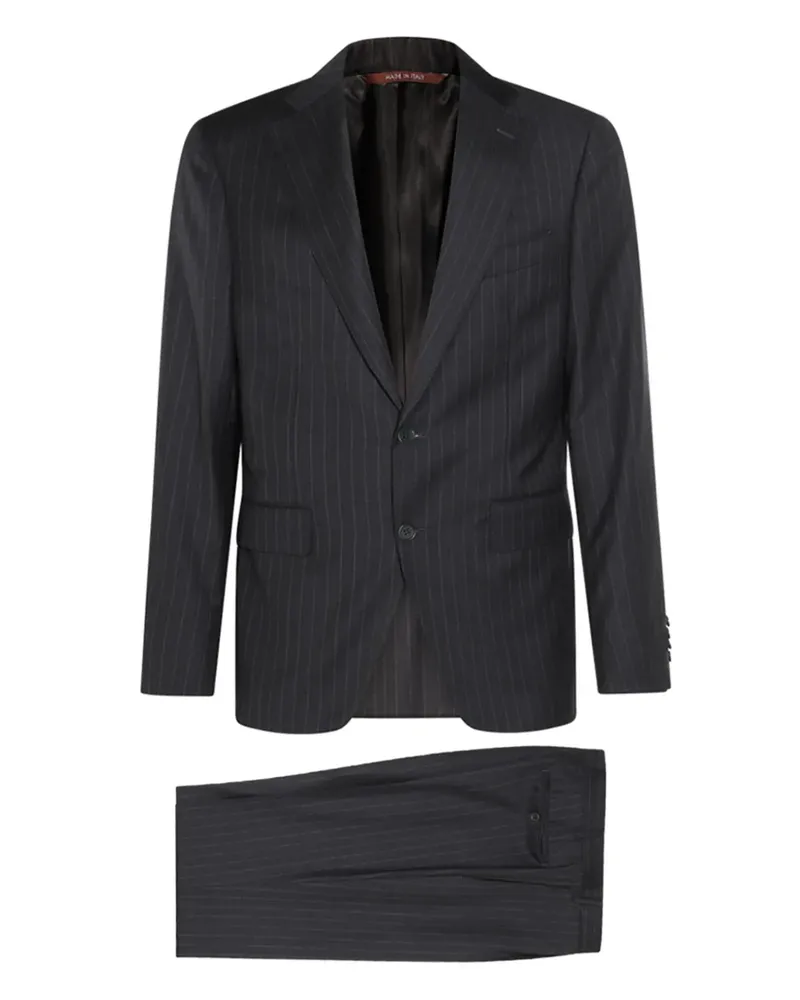 Canali Anzug mit Nadelstreifen - Blau Blau