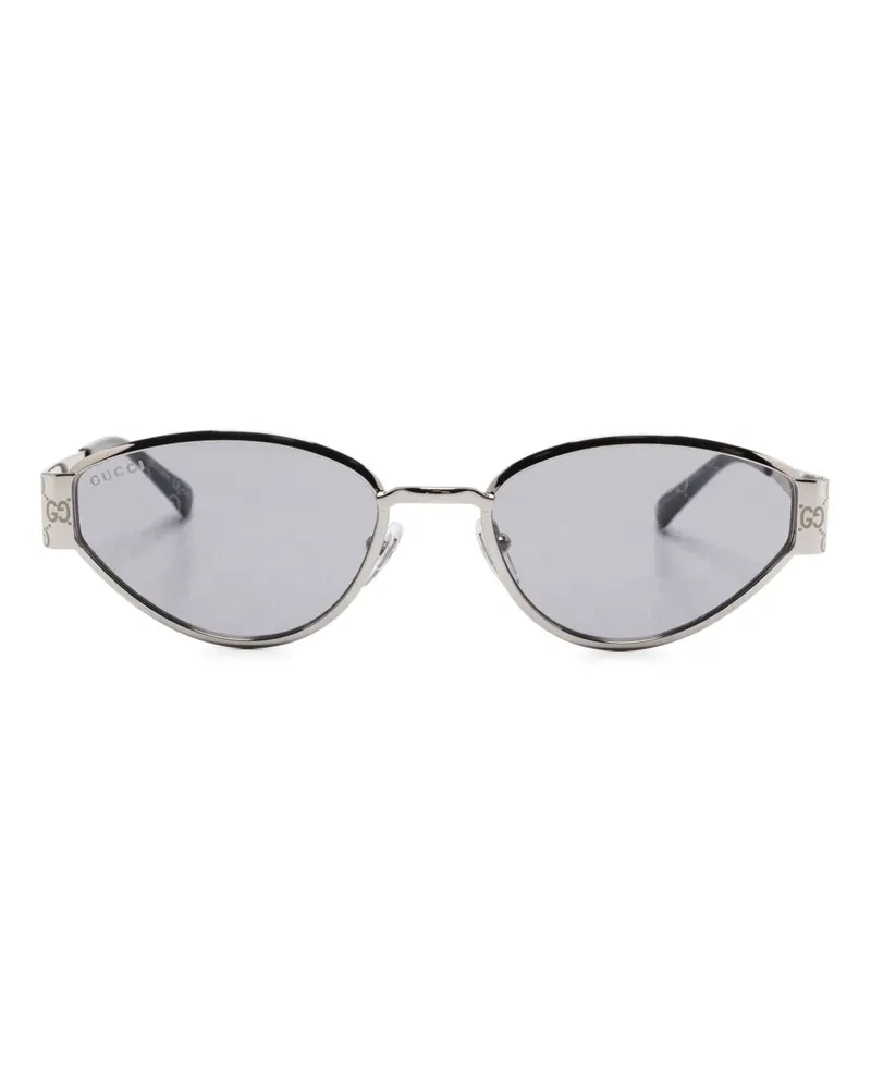 Gucci Sonnenbrille mit Cat-Eye-Gestell - Silber Silber