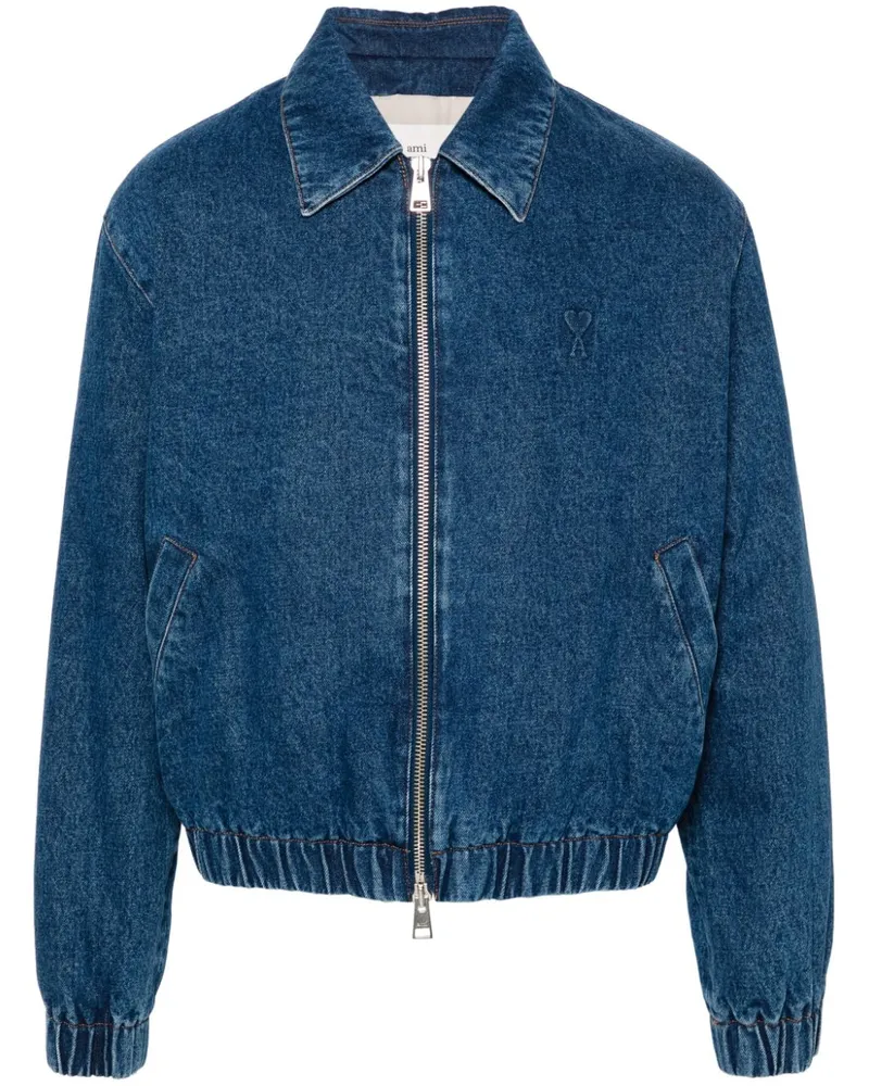 AMI Paris Ami de Coeur' Jacke - Blau Blau