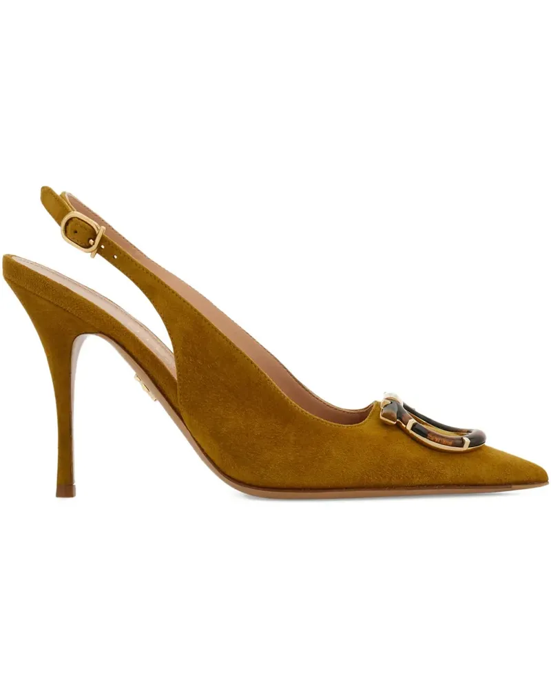 Ferragamo Gancini Slingback-Pumps 95mm - Gelb Gelb