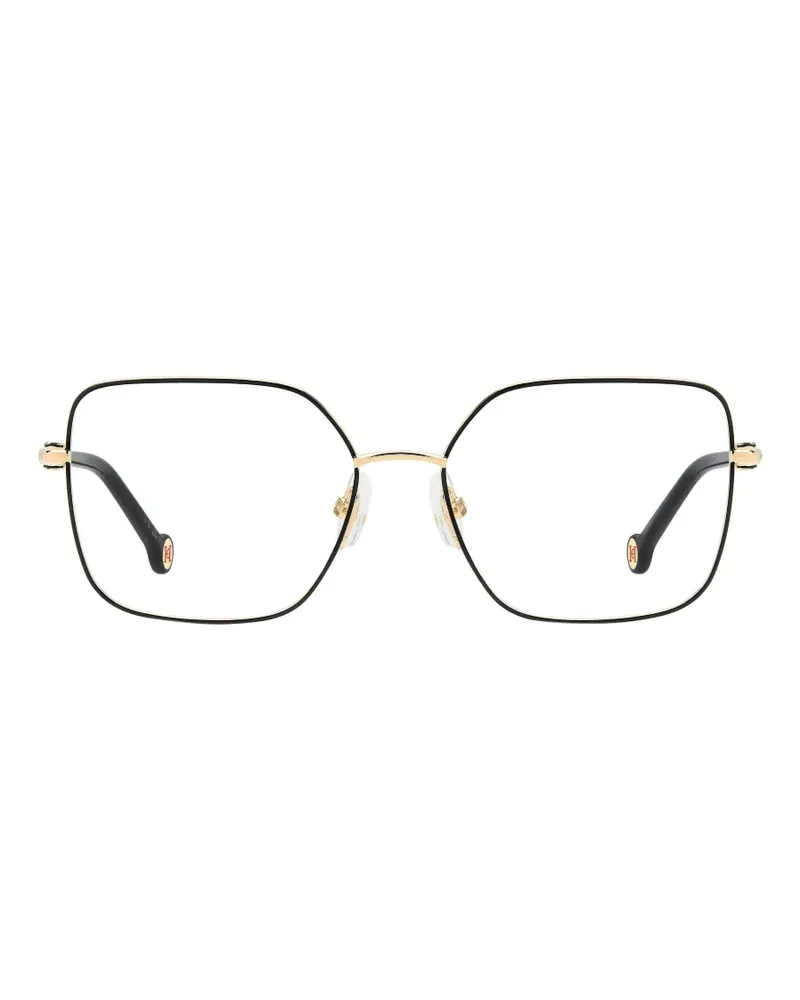 Carolina Herrera New York Brille mit geometrischem Gestell - Gold Gold