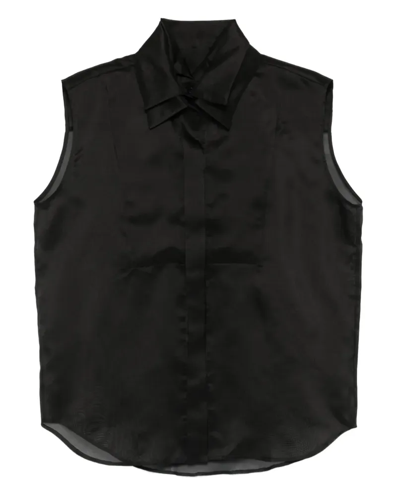 Viktor & Rolf Ärmelloses Hemd im Layering-Look - Schwarz Schwarz