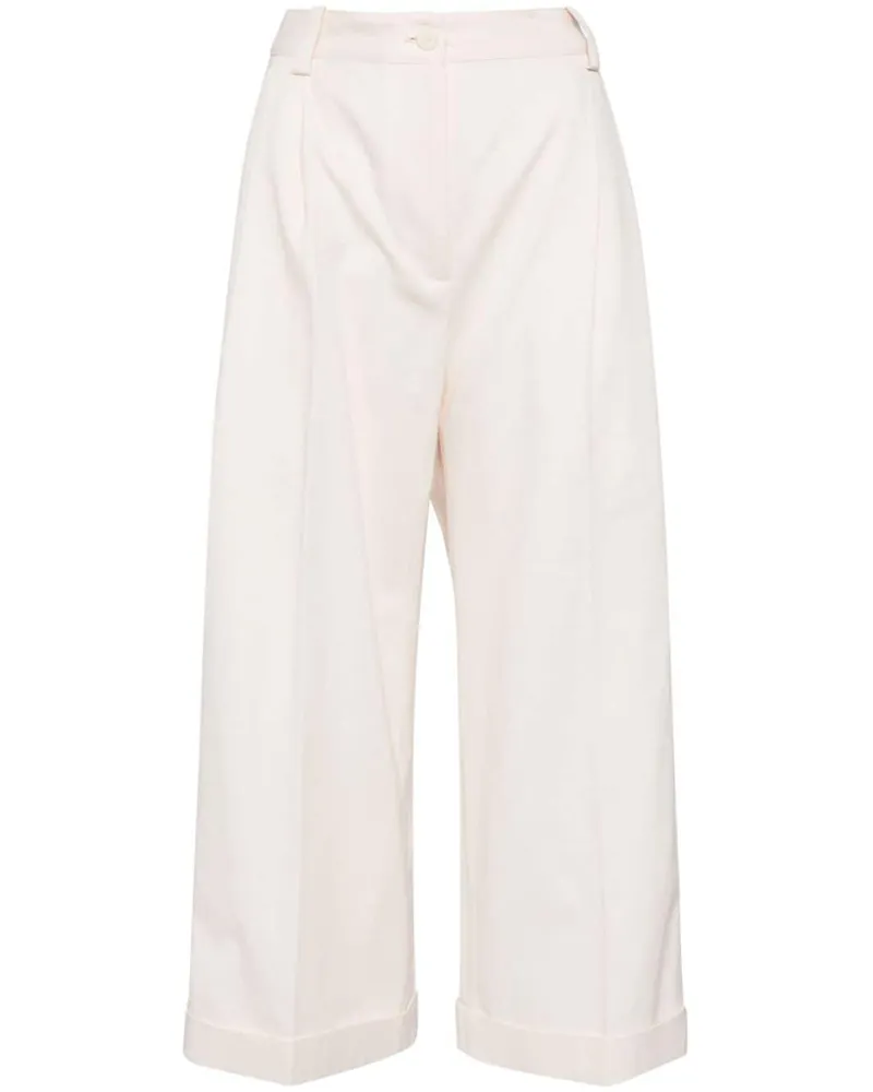 Kitsuné Bundfaltenhose mit gerolltem Saum - Nude Nude